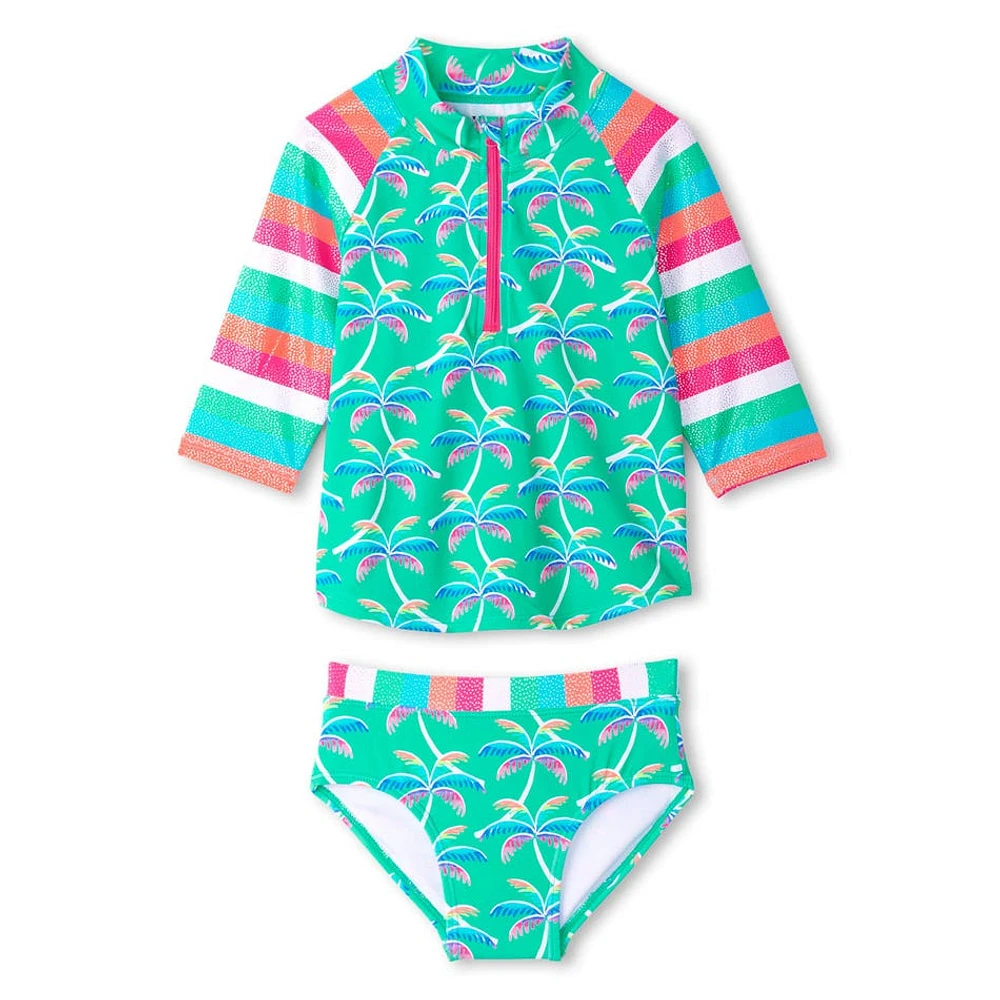 Maillot UV 2 Pièces Palmier 4-8ans