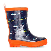 Sharks Rain Boots Sizes 5-2