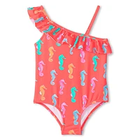 Sea Horses 1 Piece UV Swimsuit 3-8y