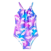 Dolphin AOP Swimsuit 3-8y