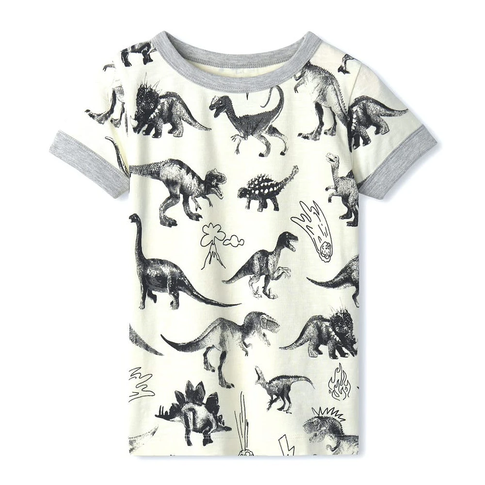 Dinos Short Pajama Set 3-10y