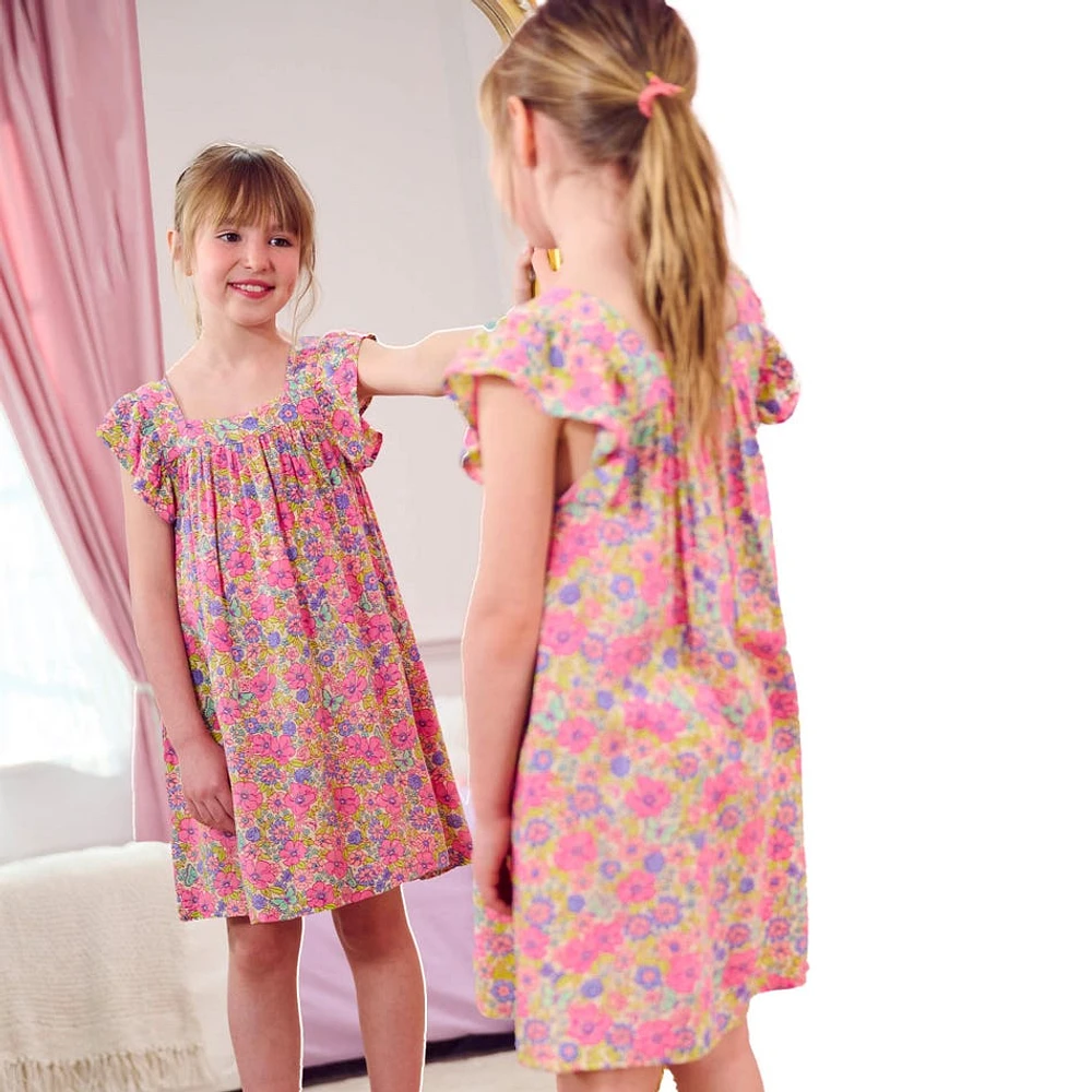 Robe Fleurs Groovy 3-8ans