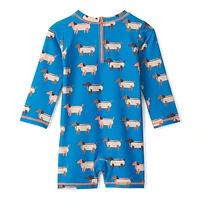 Hot Dogs One  Piece Swimsuit 3-24m