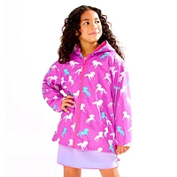 Horses Zip Rain Jacket 3-8y