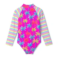 Palm Long Sleeves Swimsuit 3-8y