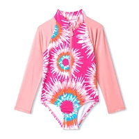 Tie Dye Long Sleeves Swimsuit 3-8y