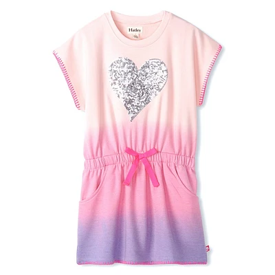 Heart Sequin Dress 3-8y