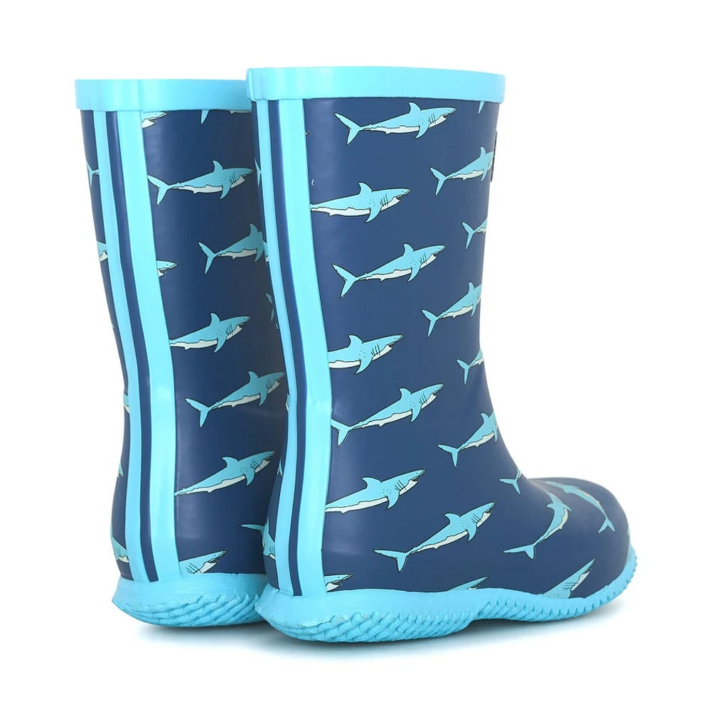 Sharks Rain Boots Sizes 5-2