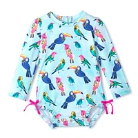 Tropical Bird Swimsuit 3-24m