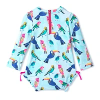 Tropical Bird Swimsuit 3-24m