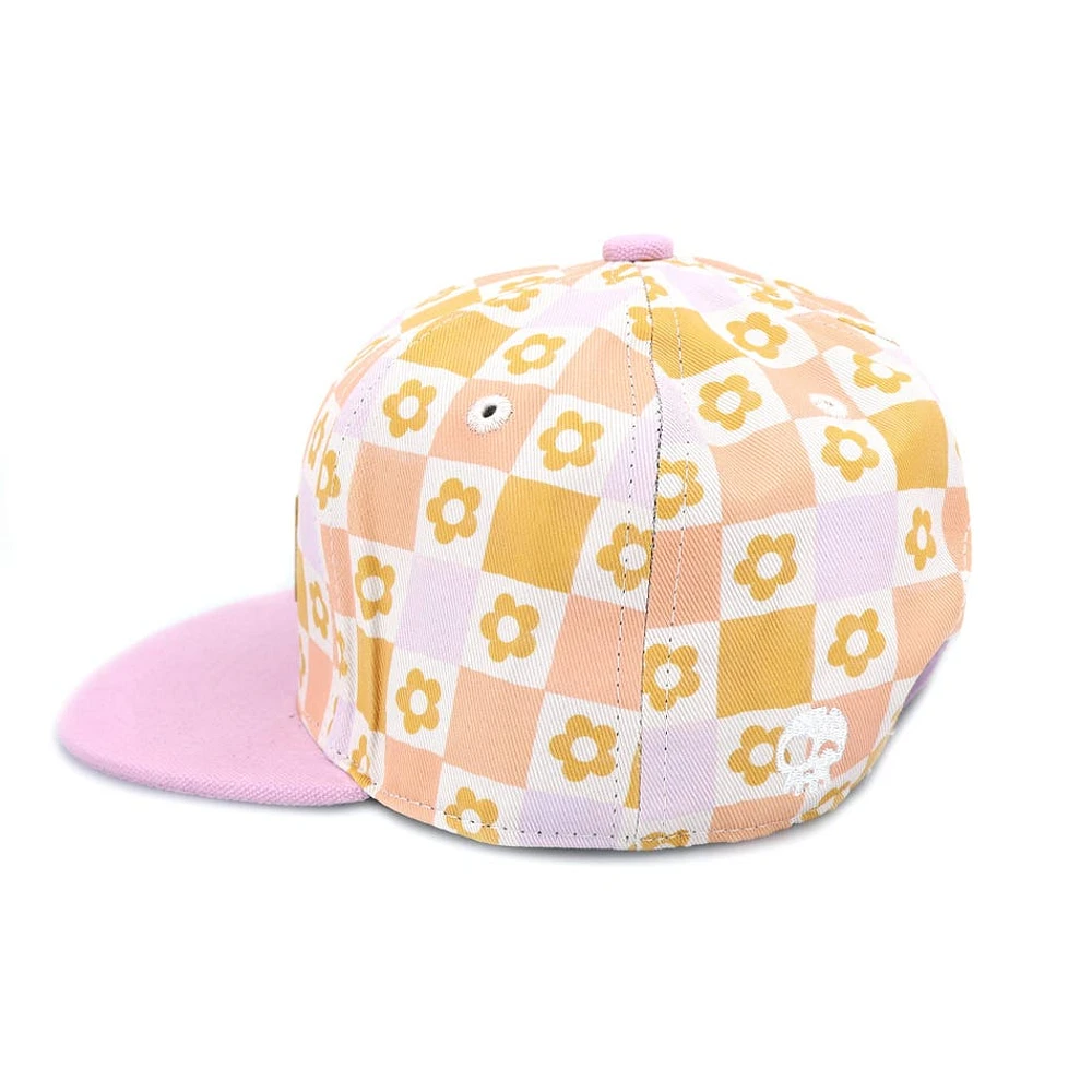 Flowers Plaid Snapback 6-24m