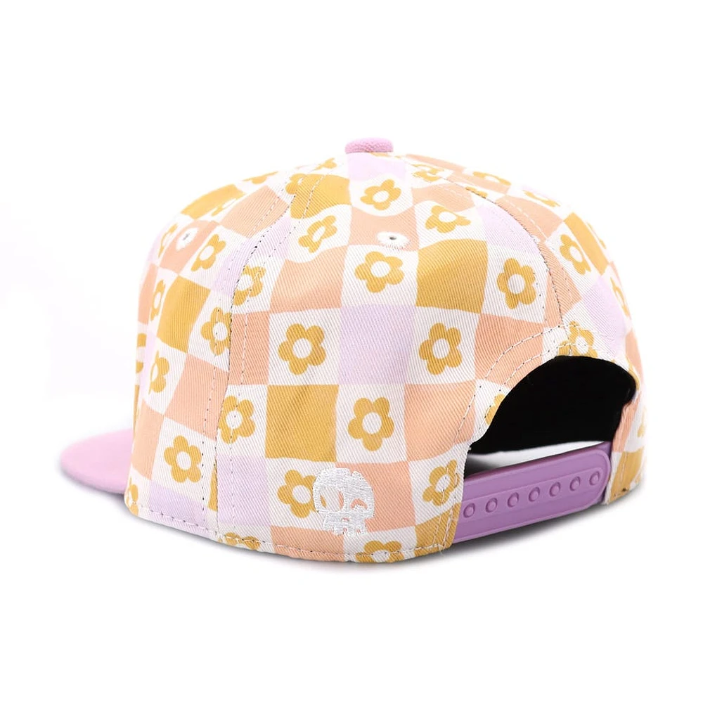 Casquette Carreaux Fleur 6-24mois