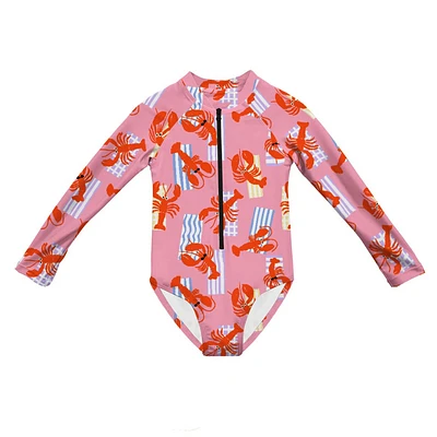 Maillot UV Une Pièce Red Lobster 2-12ans