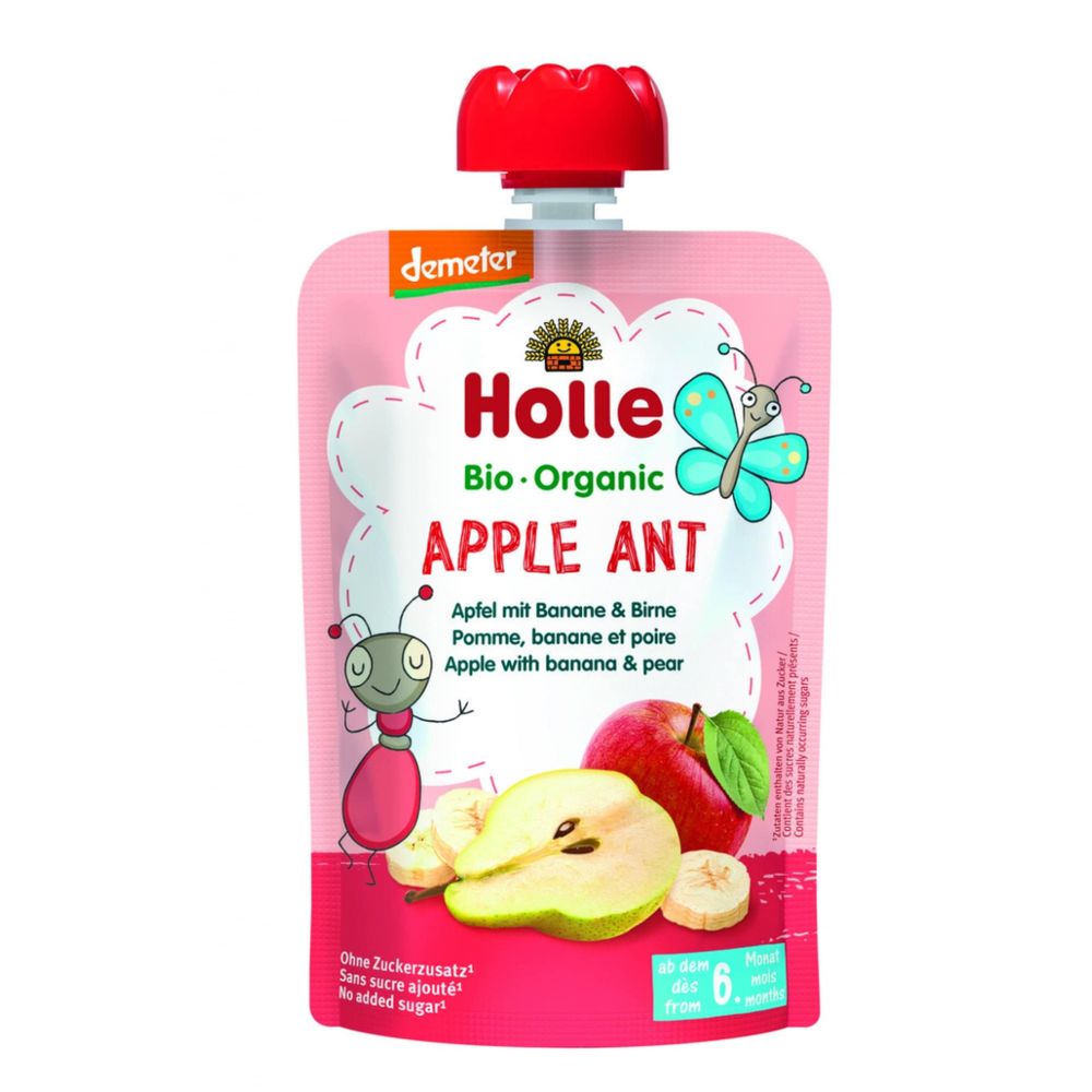 Organic Pouch - Apple Ant - Apple with Banana & Pear (from 6 months)