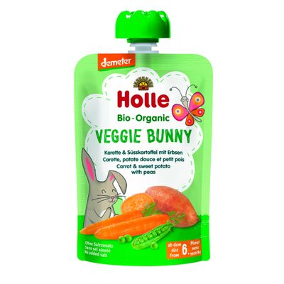 Organic Pouch - Veggie Bunny - Carrot & Sweet Potato with Peas (from 6 months)