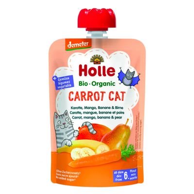 Organic Pouch - Carrot Cat - Carrot, Mango, Banana & Pear (from 6 months)