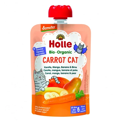 Purée Bio - Carrot Cat - Carotte, Mangue, Banane et Poire (À partir de 6 mois)