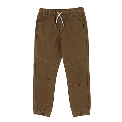 Brown Twill Jogger 2-12y