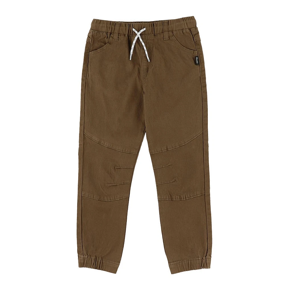 Jogger Twill Brun 2-12ans