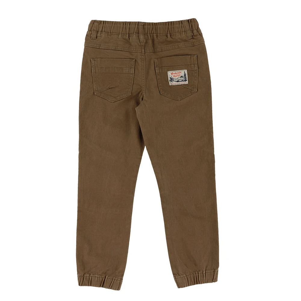 Jogger Twill Brun 2-12ans