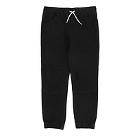 Black Twill Jogger 2-12y