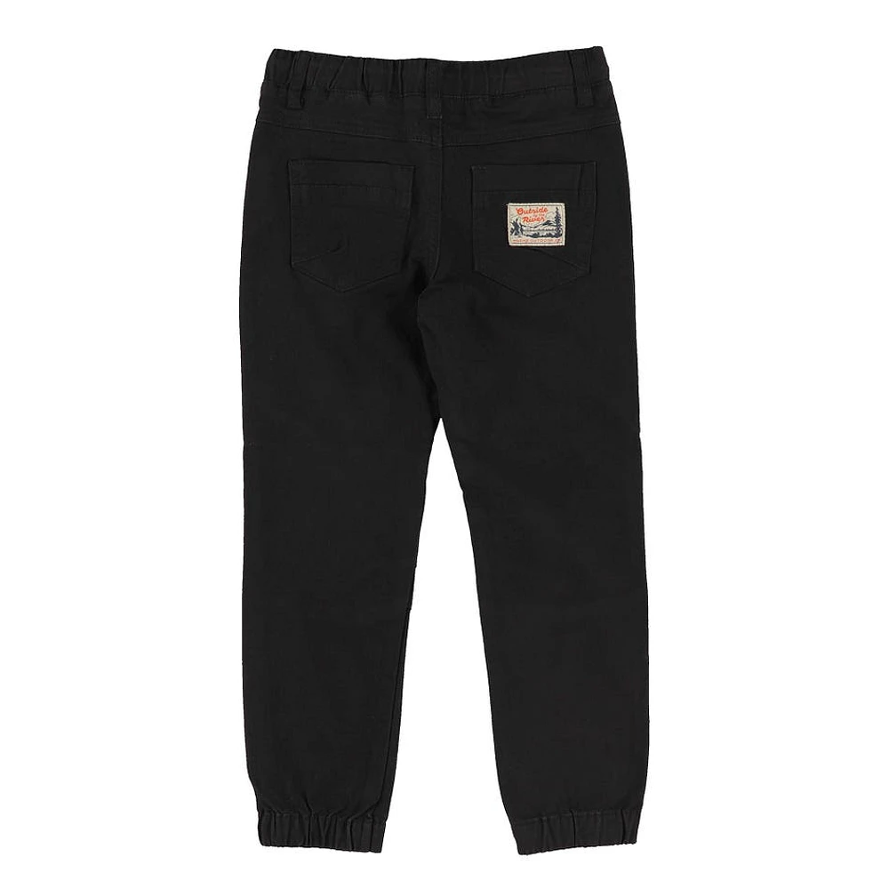 Jogger Twill Noir 2-12ans