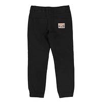 Black Twill Jogger 2-12y