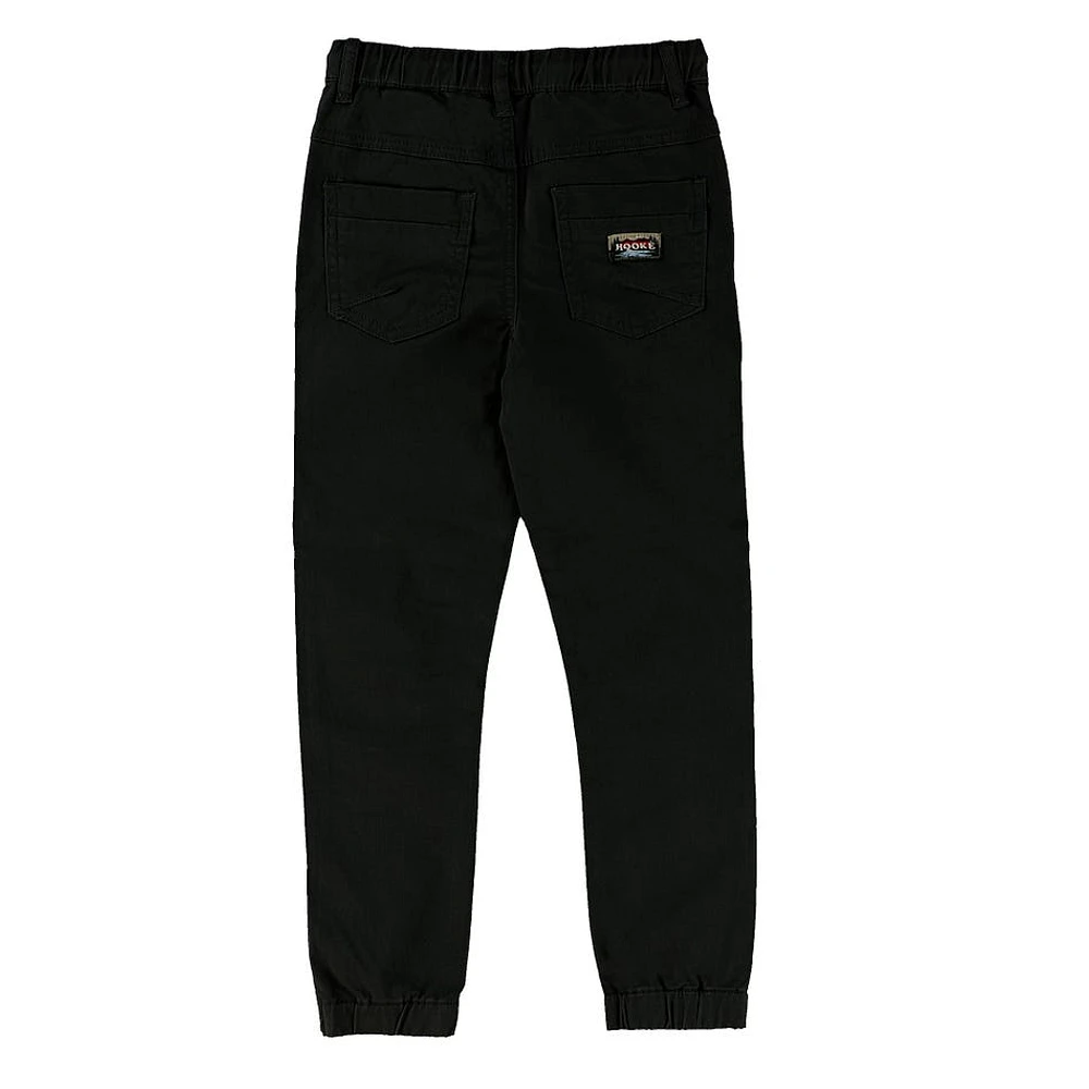 Pantalon Twill Noir Hooké 2-14ans