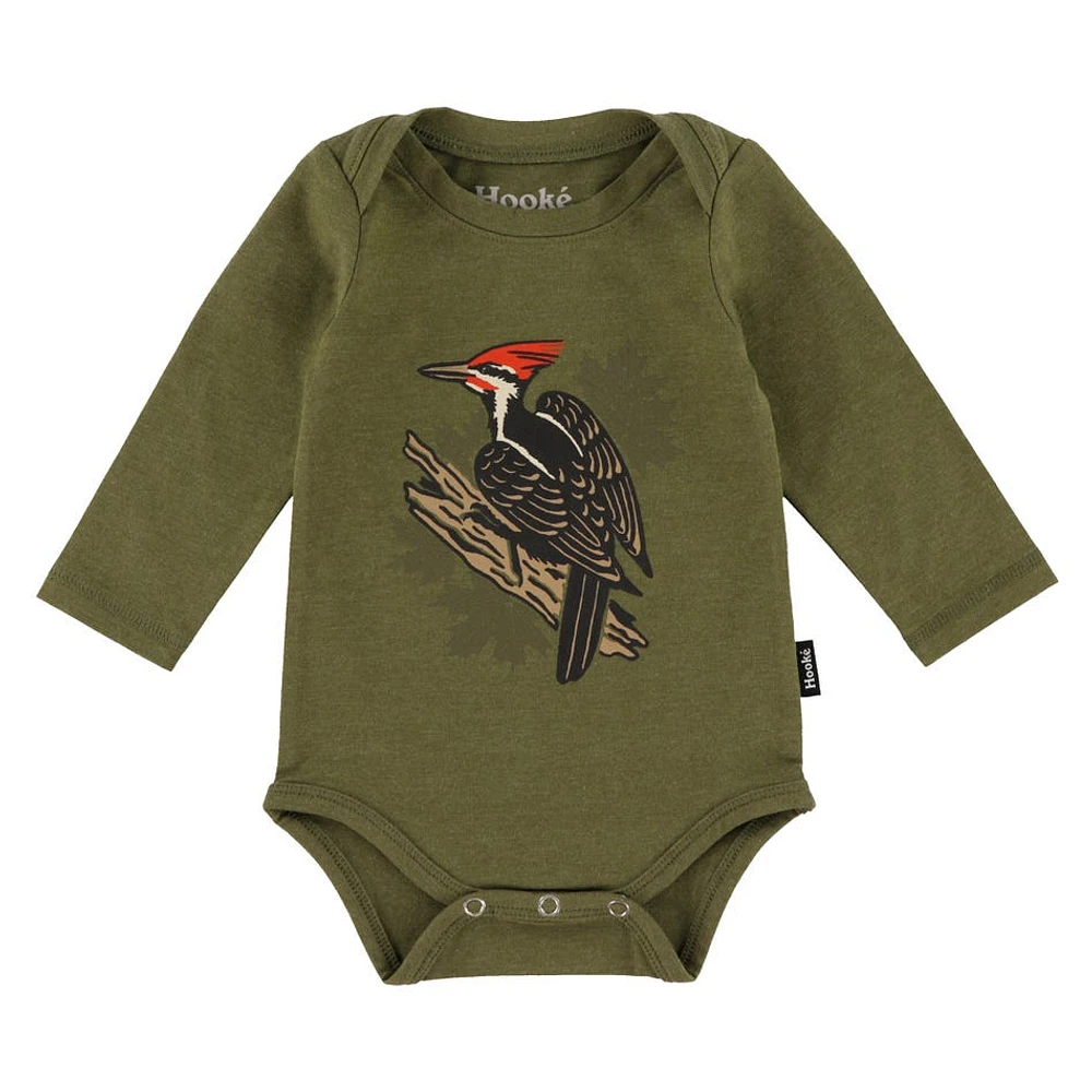 Woodpecker Long Sleeves Onesie 3-24m