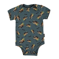 Salmon Fly AOP Bodysuits 3-24m