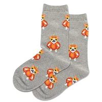 Pumpkin Dog Socks 4-12y