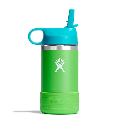 12oz Kids Wide Straw Bottle - Blue/Green