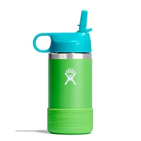 12oz Kids Wide Straw Bottle - Blue/Green