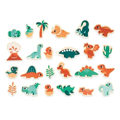 Tropical Dino Magnets Set 24 Pieces