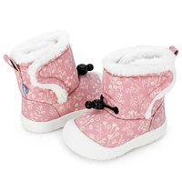 Flowers Stay-Put Booties 6-24m