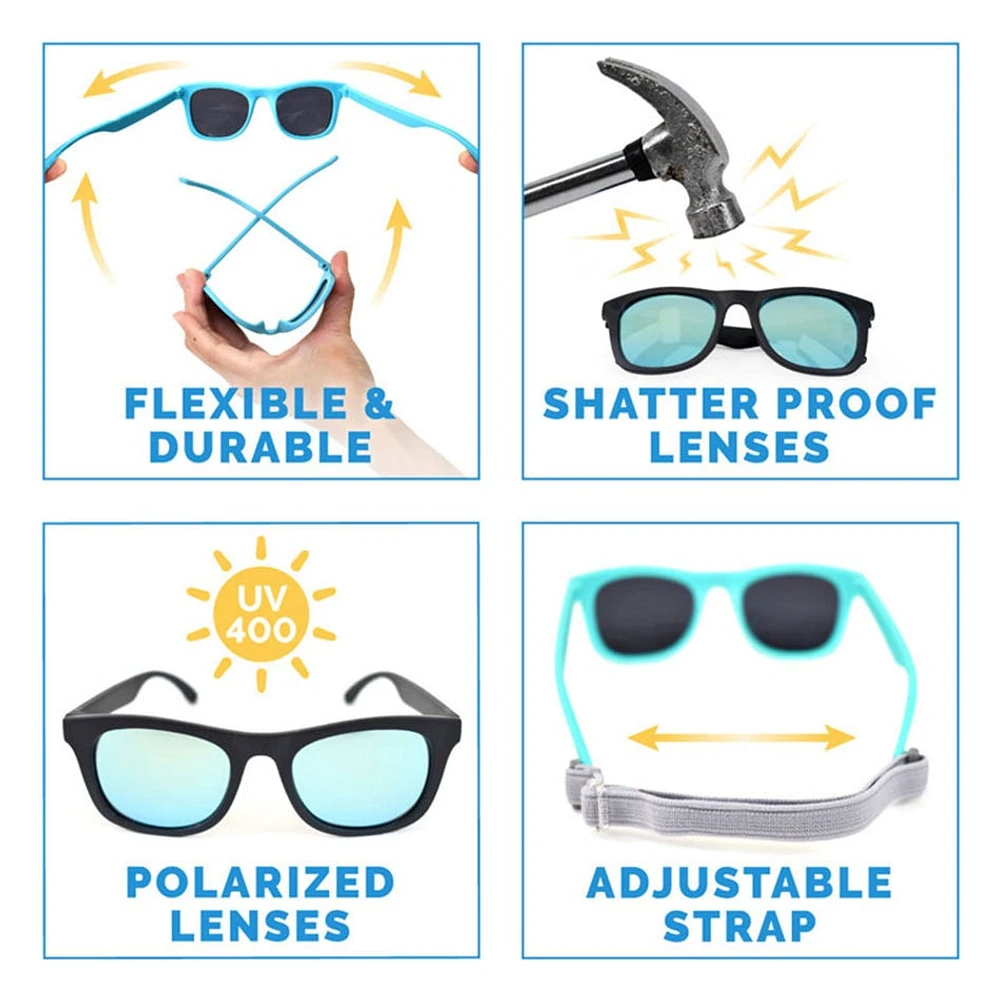 Lunette de Soleil Explorer Noire 2-6ans