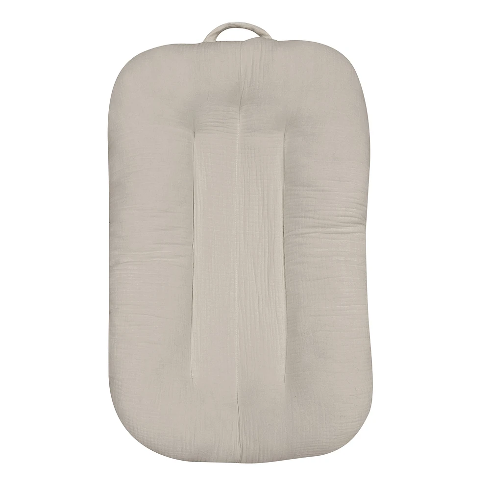 Deluxe 4ply Muslin Cozy Baby Nest - Beige