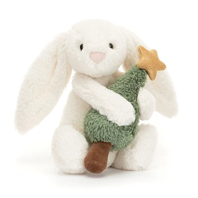 Bashful Bunny With Christmas Tree 5"