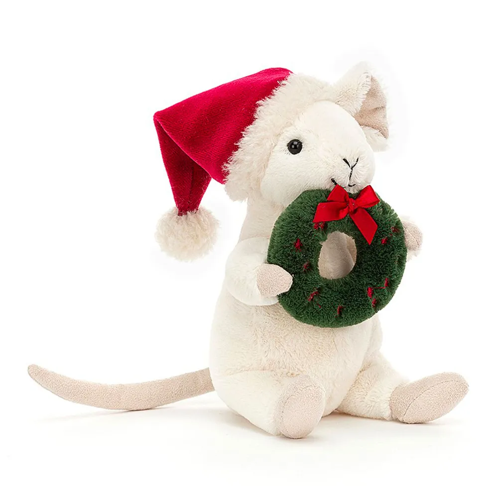 Merry Mouse Wreath 7"