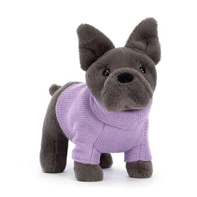 Sweater French Bulldog Purple