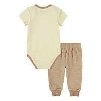 Rib Nep Bodysuit Set 0-9m