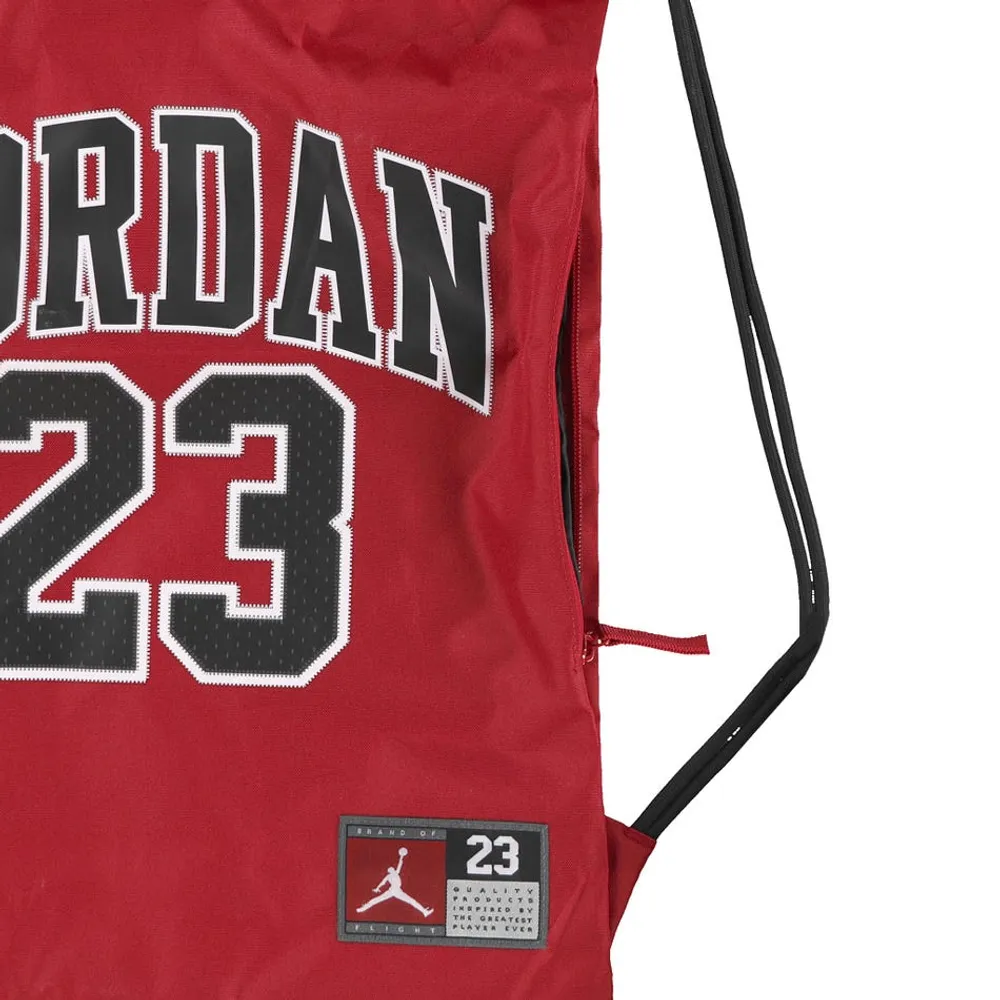 Jordan Jersey Gym Sack in Red | 9a0757-R78