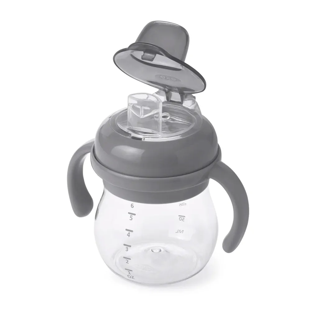 Sippy Cup With Handle 6oz Grey