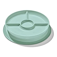 Stick & Stay Suction Divided Plate - Opal