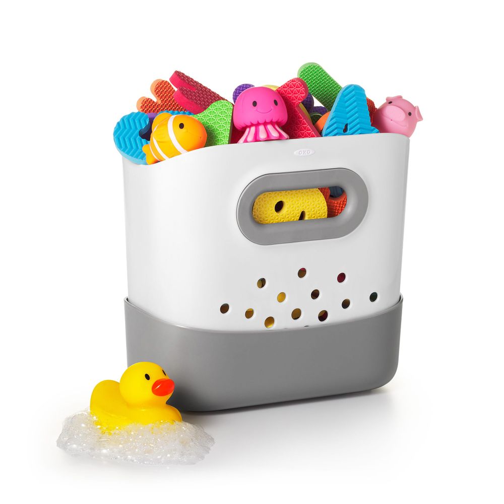 Bath Toy Bin Organizer - Grey