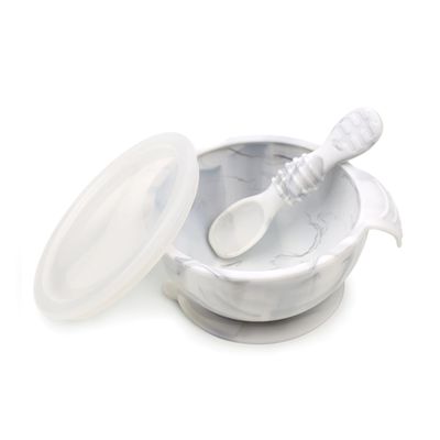 Silicone First  Feeding Set with Lid and Spoon