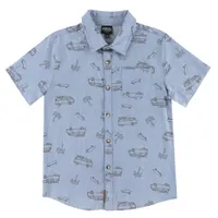 Vacations Van Print Shirt 7-14y