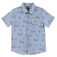 Vacations Van Print Shirt 7-14y