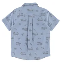 Vacations Van Print Shirt 7-14y