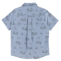 Vacations Van Print Shirt 7-14y